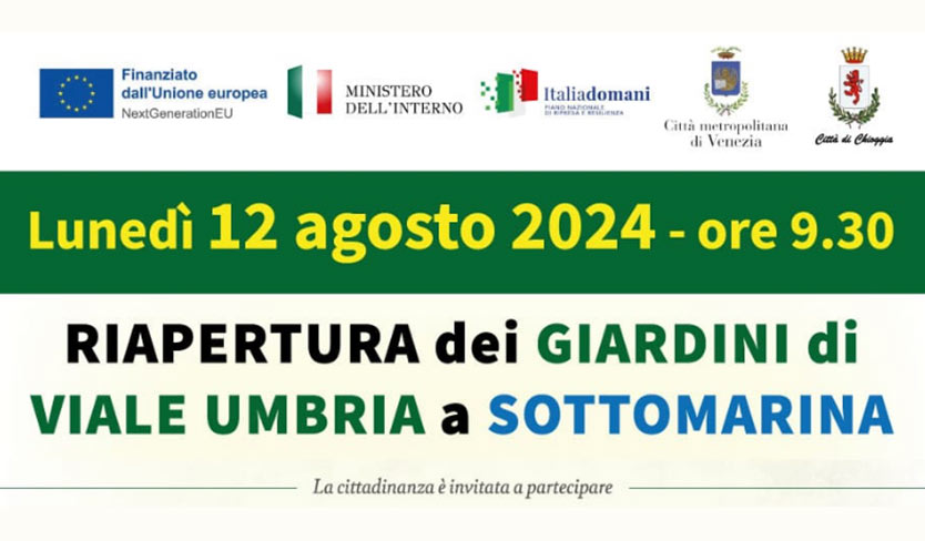 Inaugurazione giardini viale Umbria
