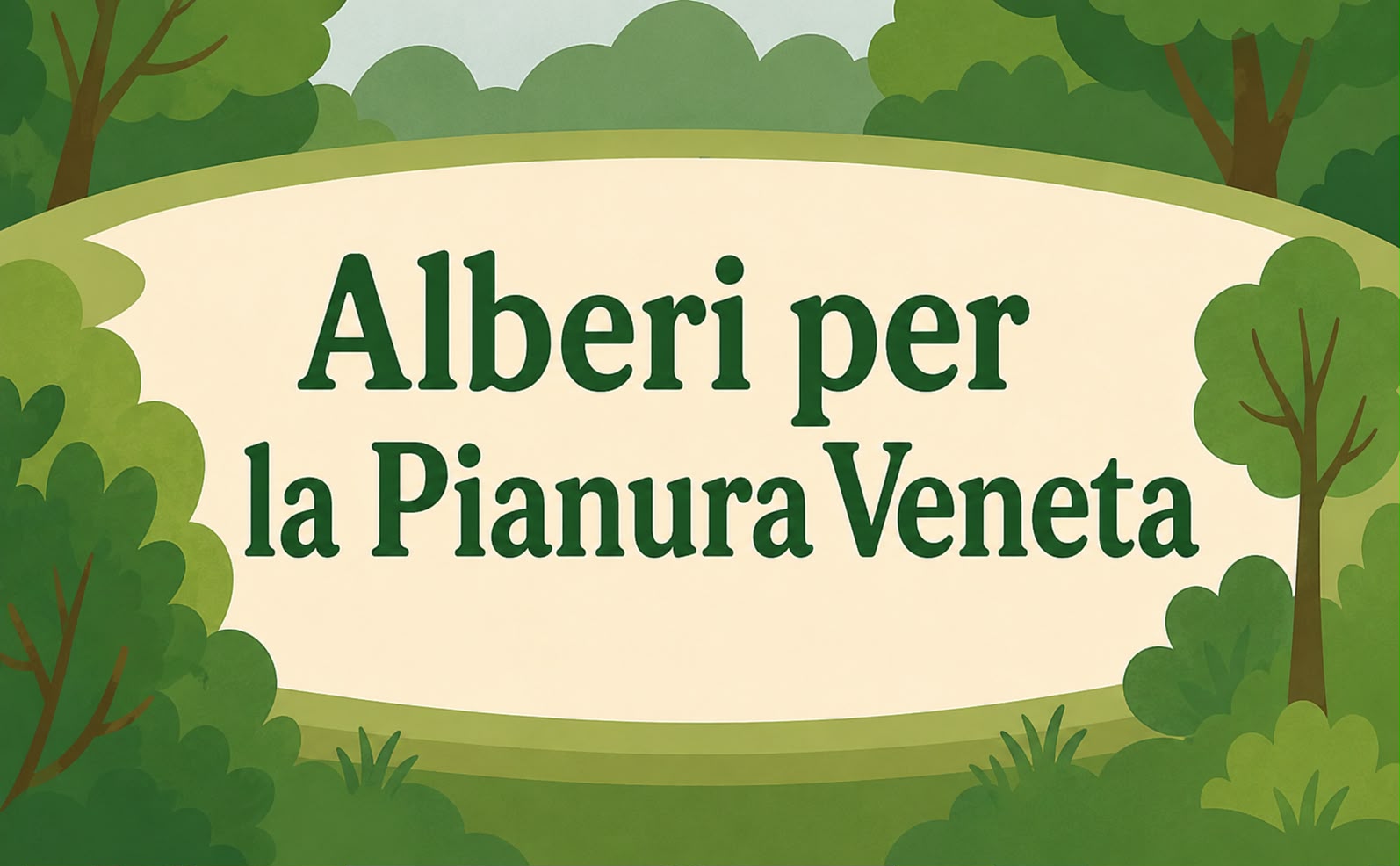alberi in pianura