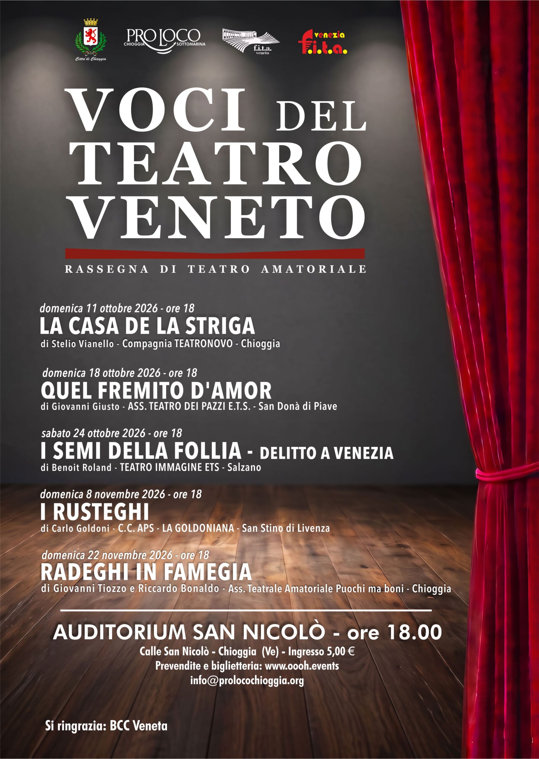 Voci del Teatro Veneto Locandina